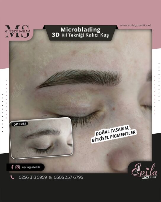 Nazilli - Microblading 3D Kıl Tekniği Kalıcı Kaş Kontürü