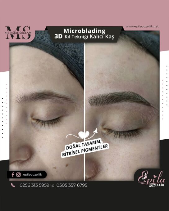 Nazilli - Microblading 3D Kıl Tekniği Kalıcı Kaş Kontürü