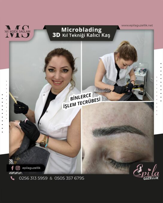 Nazilli - Microblading 3D Kıl Tekniği Kalıcı Kaş Kontürü