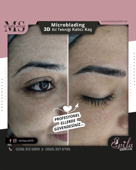 Nazilli - Microblading 3D Kıl Tekniği Kalıcı Kaş Kontürü