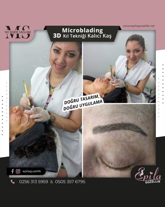 Nazilli - Microblading 3D Kıl Tekniği Kalıcı Kaş Kontürü