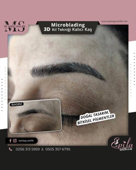 Nazilli - Microblading 3D Kıl Tekniği Kalıcı Kaş Kontürü