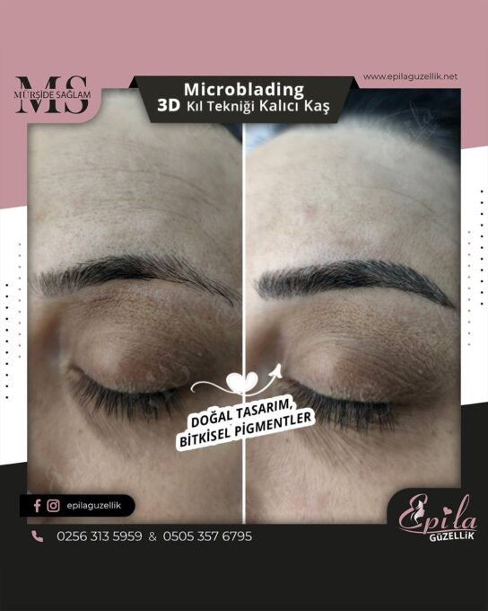 Nazilli - Microblading 3D Kıl Tekniği Kalıcı Kaş Kontürü