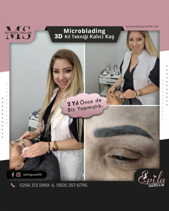 Nazilli - Microblading 3D Kıl Tekniği Kalıcı Kaş Kontürü