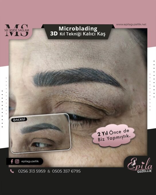 Nazilli - Microblading 3D Kıl Tekniği Kalıcı Kaş Kontürü