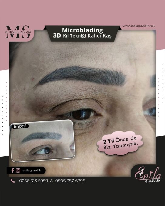 Nazilli - Microblading 3D Kıl Tekniği Kalıcı Kaş Kontürü