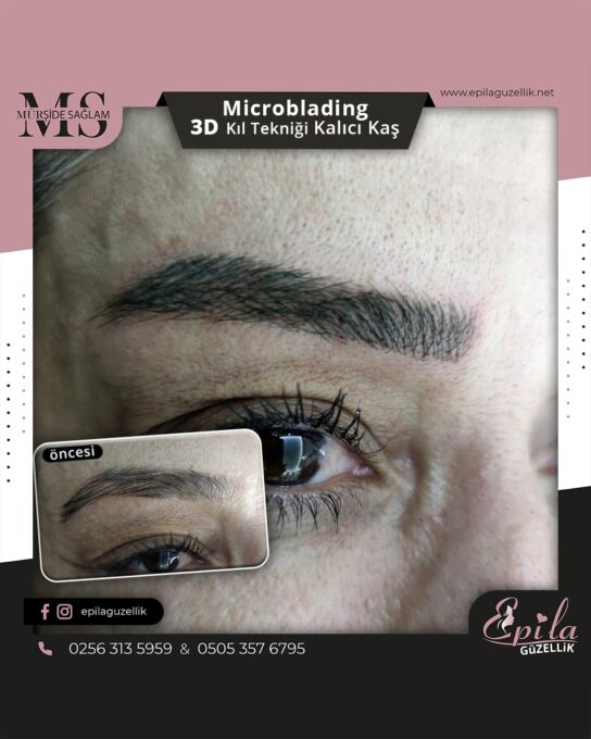 Nazilli - Microblading 3D Kıl Tekniği Kalıcı Kaş Kontürü