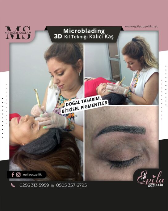 Nazilli - Microblading 3D Kıl Tekniği Kalıcı Kaş Kontürü