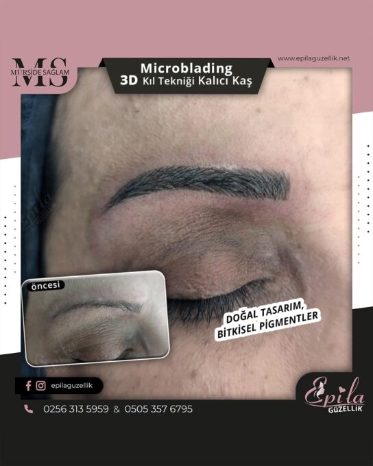 Nazilli - Microblading 3D Kıl Tekniği Kalıcı Kaş Kontürü