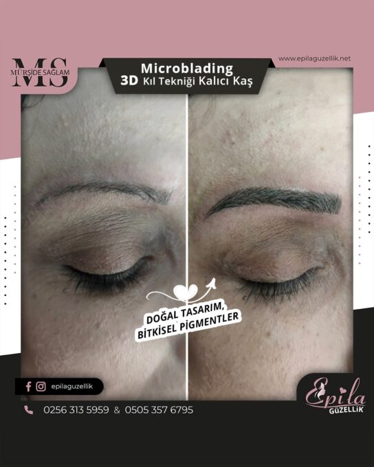 Nazilli - Microblading 3D Kıl Tekniği Kalıcı Kaş Kontürü