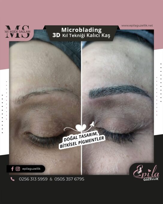 Nazilli - Microblading 3D Kıl Tekniği Kalıcı Kaş Kontürü