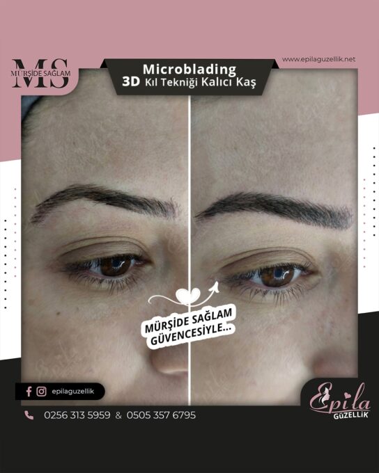 Nazilli - Microblading 3D Kıl Tekniği Kalıcı Kaş Kontürü