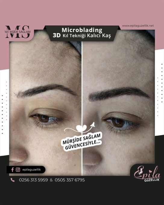 Nazilli - Microblading 3D Kıl Tekniği Kalıcı Kaş Kontürü