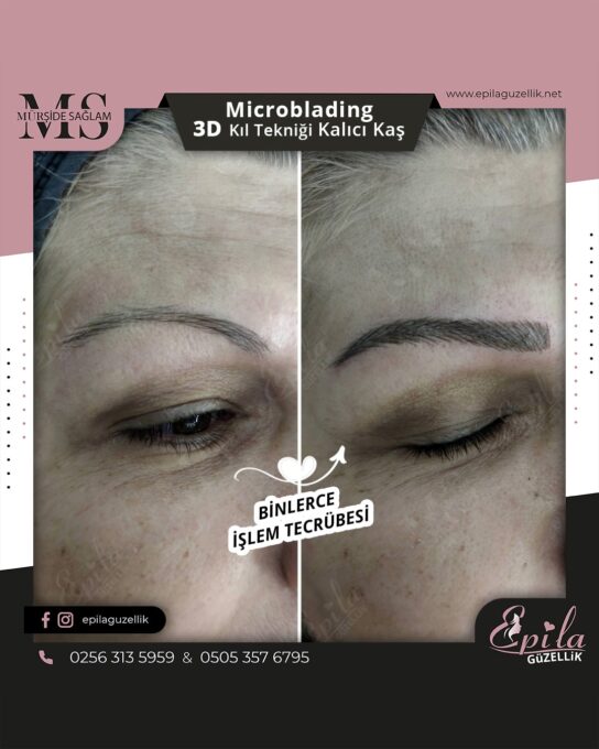 Nazilli - Microblading 3D Kıl Tekniği Kalıcı Kaş Kontürü