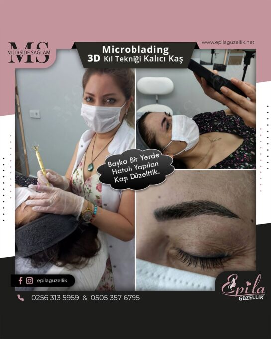 Nazilli - Microblading 3D Kıl Tekniği Kalıcı Kaş Kontürü