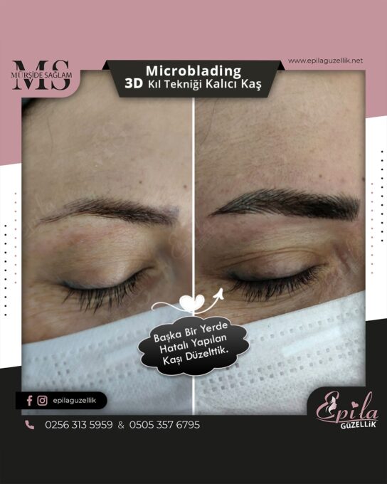 Nazilli - Microblading 3D Kıl Tekniği Kalıcı Kaş Kontürü