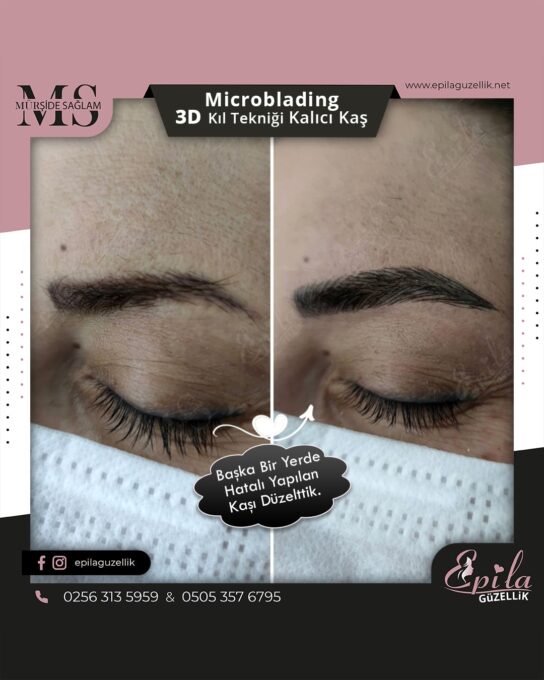 Nazilli - Microblading 3D Kıl Tekniği Kalıcı Kaş Kontürü