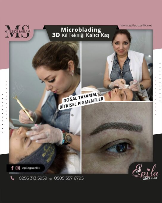 Nazilli - Microblading 3D Kıl Tekniği Kalıcı Kaş Kontürü