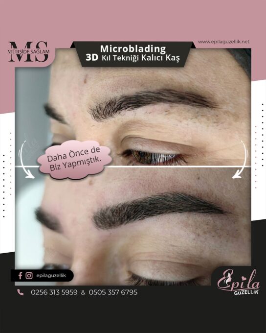 Nazilli - Microblading 3D Kıl Tekniği Kalıcı Kaş Kontürü