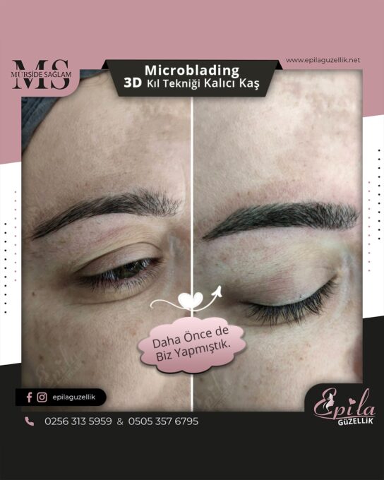 Nazilli - Microblading 3D Kıl Tekniği Kalıcı Kaş Kontürü