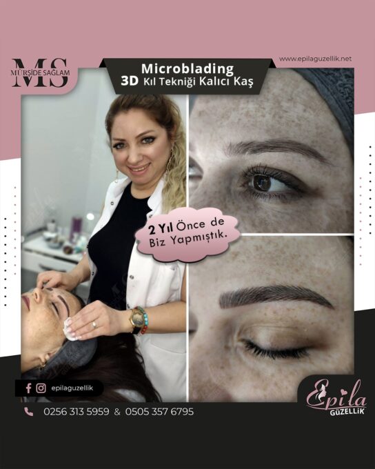 Nazilli - Microblading 3D Kıl Tekniği Kalıcı Kaş Kontürü