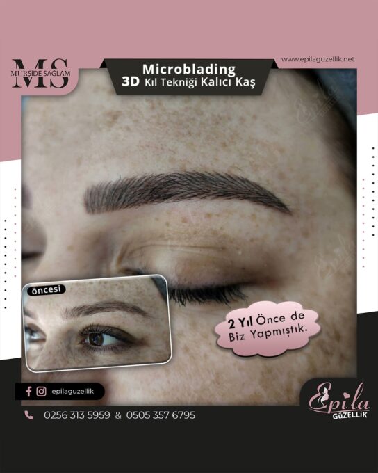 Nazilli - Microblading 3D Kıl Tekniği Kalıcı Kaş Kontürü