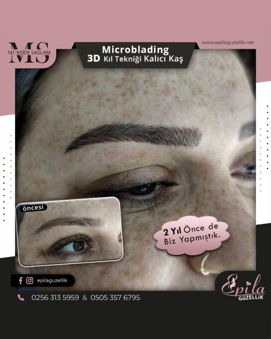 Nazilli - Microblading 3D Kıl Tekniği Kalıcı Kaş Kontürü