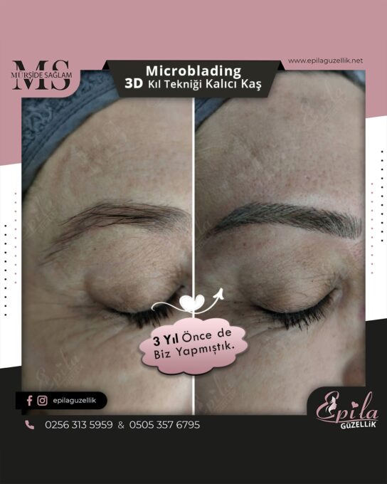 Nazilli - Microblading 3D Kıl Tekniği Kalıcı Kaş Kontürü