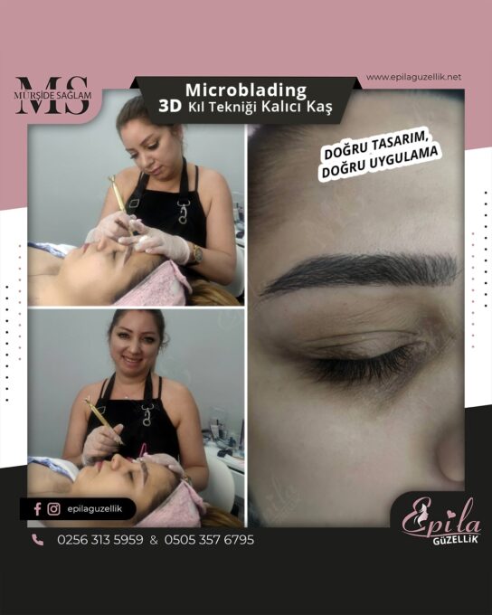 Nazilli - Microblading 3D Kıl Tekniği Kalıcı Kaş Kontürü