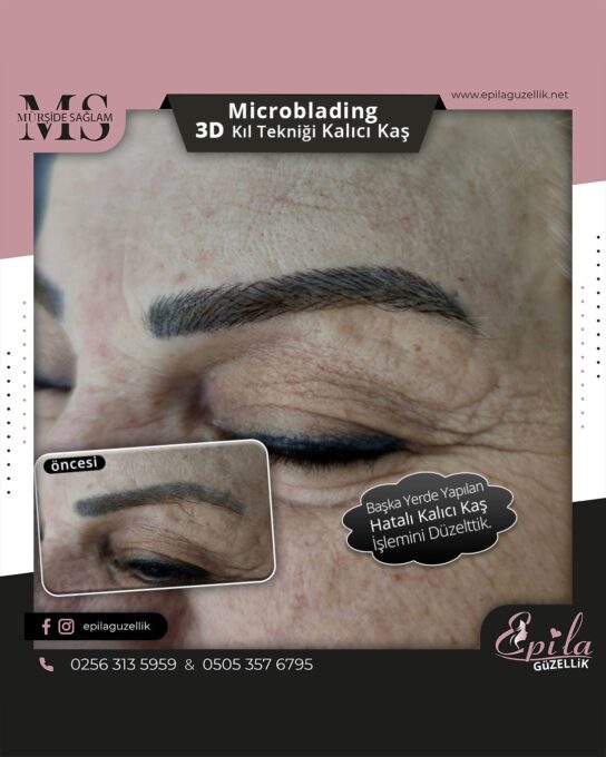 Nazilli - Microblading 3D Kıl Tekniği Kalıcı Kaş Kontürü