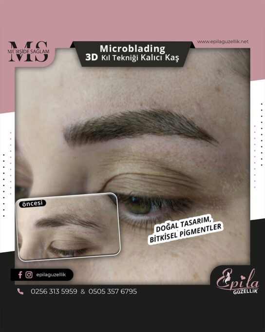 Nazilli - Microblading 3D Kıl Tekniği Kalıcı Kaş Kontürü