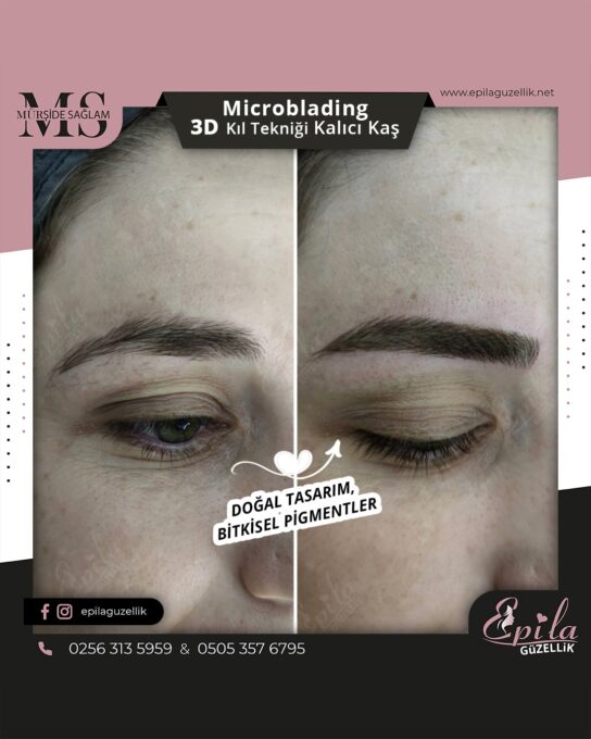 Nazilli - Microblading 3D Kıl Tekniği Kalıcı Kaş Kontürü