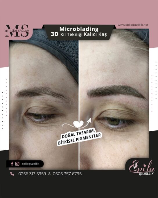 Nazilli - Microblading 3D Kıl Tekniği Kalıcı Kaş Kontürü