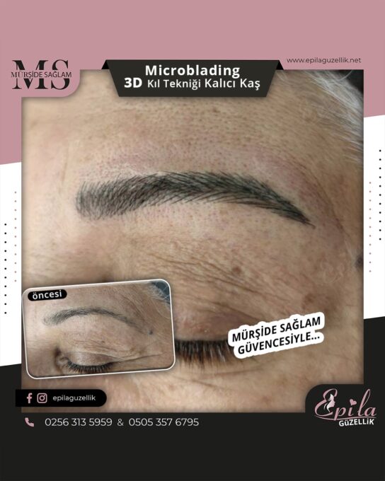 Nazilli - Microblading 3D Kıl Tekniği Kalıcı Kaş Kontürü