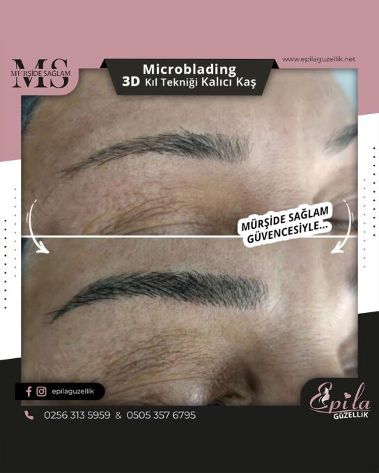 Nazilli - Microblading 3D Kıl Tekniği Kalıcı Kaş Kontürü