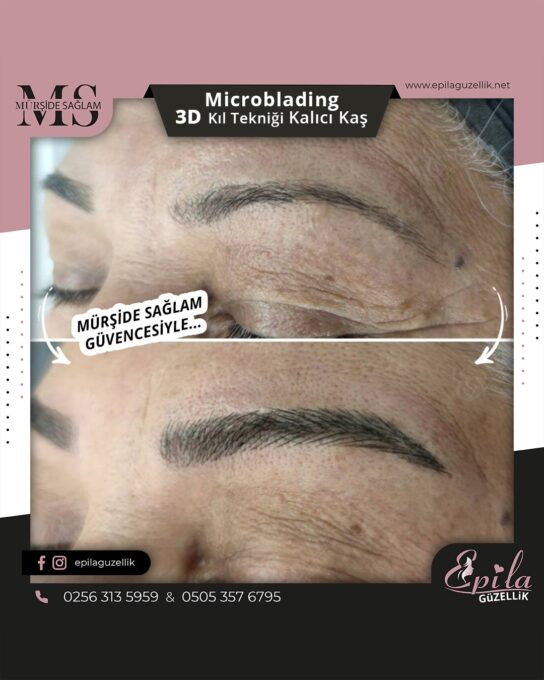 Nazilli - Microblading 3D Kıl Tekniği Kalıcı Kaş Kontürü