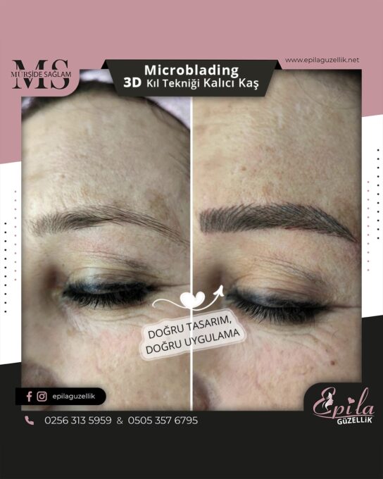 Nazilli - Microblading 3D Kıl Tekniği Kalıcı Kaş Kontürü