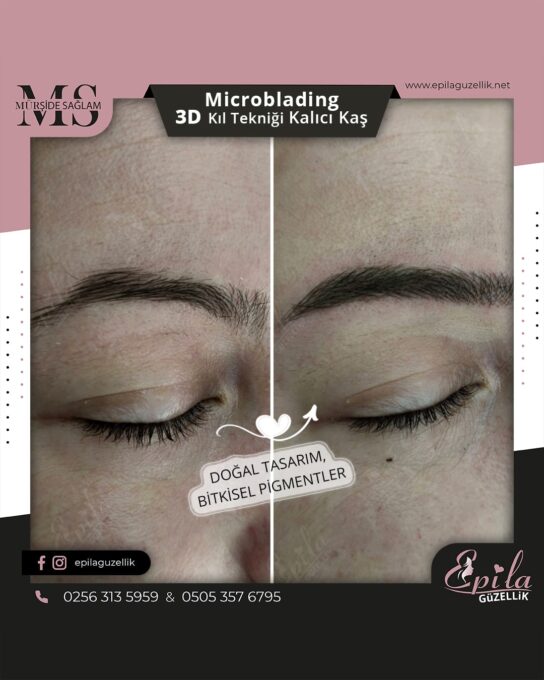 Nazilli - Microblading 3D Kıl Tekniği Kalıcı Kaş Kontürü