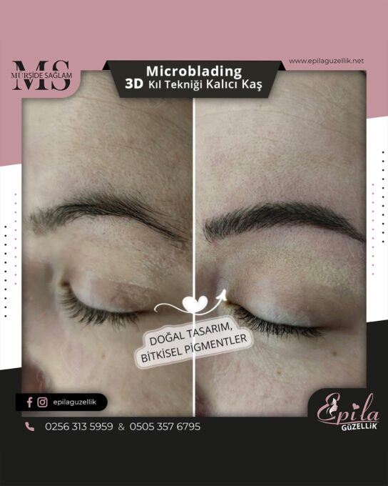 Nazilli - Microblading 3D Kıl Tekniği Kalıcı Kaş Kontürü