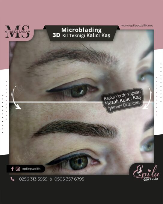 Nazilli - Microblading 3D Kıl Tekniği Kalıcı Kaş Kontürü