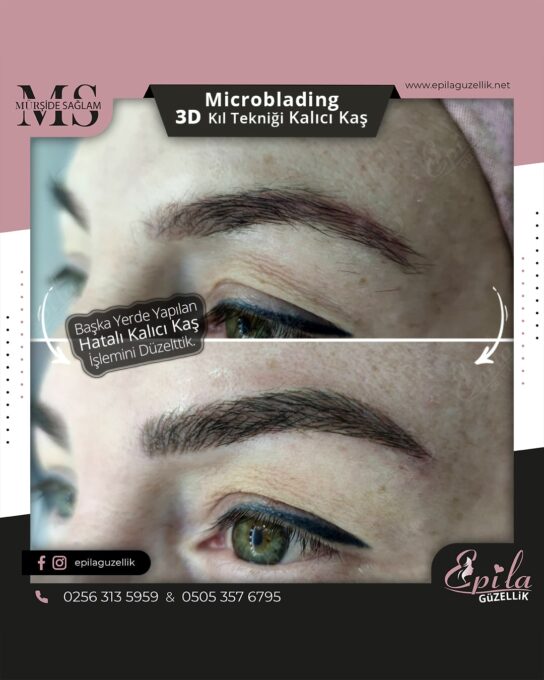 Nazilli - Microblading 3D Kıl Tekniği Kalıcı Kaş Kontürü