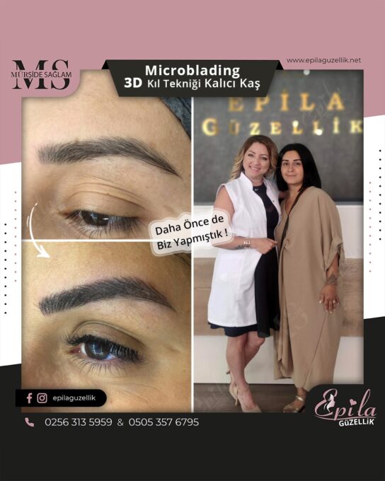 Nazilli - Microblading 3D Kıl Tekniği Kalıcı Kaş Kontürü