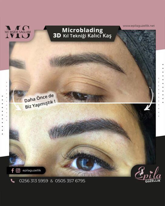 Nazilli - Microblading 3D Kıl Tekniği Kalıcı Kaş Kontürü