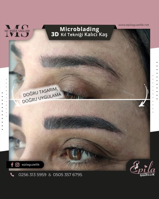 Nazilli - Microblading 3D Kıl Tekniği Kalıcı Kaş Kontürü