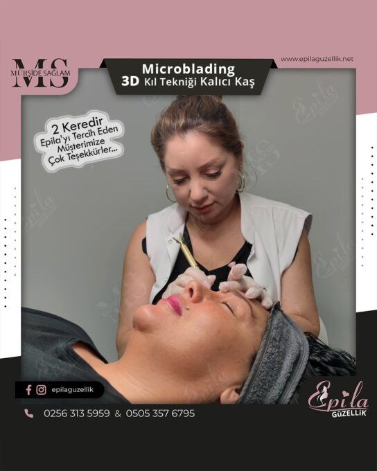 Nazilli - Microblading 3D Kıl Tekniği Kalıcı Kaş Kontürü