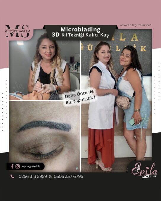 Nazilli - Microblading 3D Kıl Tekniği Kalıcı Kaş Kontürü