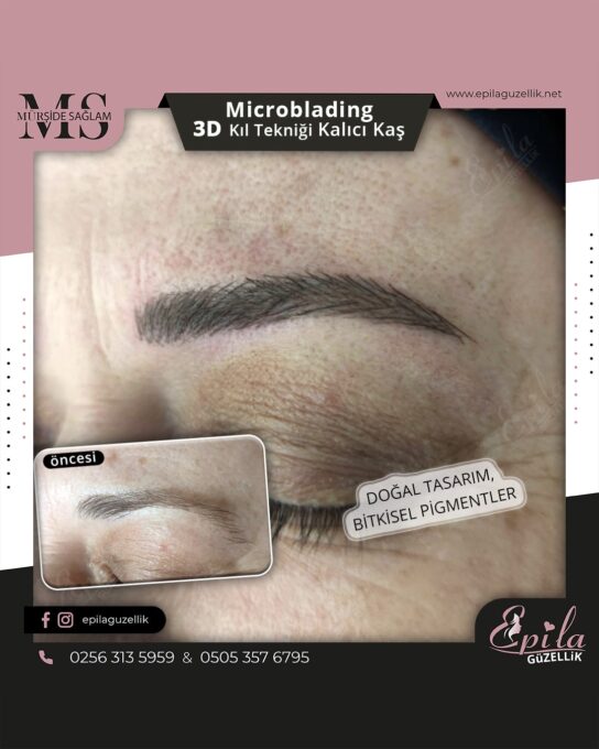 Nazilli - Microblading 3D Kıl Tekniği Kalıcı Kaş Kontürü