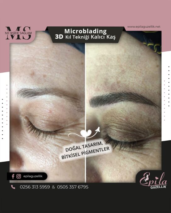 Nazilli - Microblading 3D Kıl Tekniği Kalıcı Kaş Kontürü