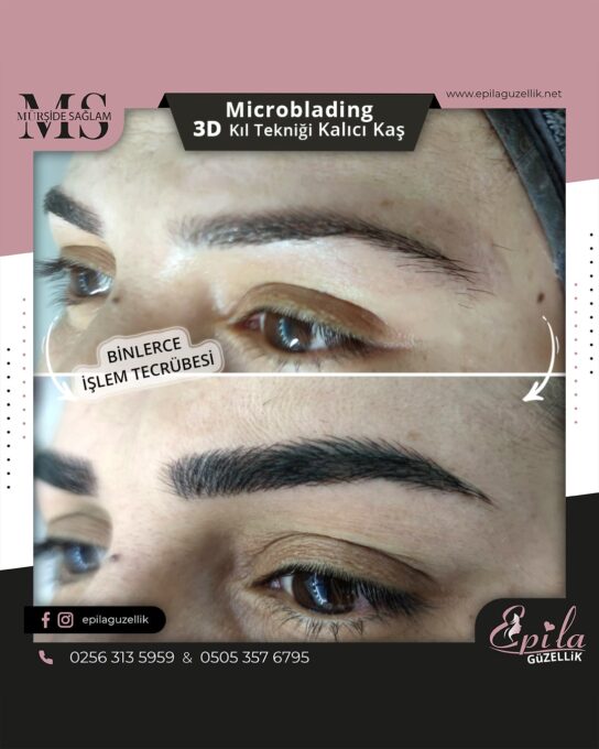 Nazilli - Microblading 3D Kıl Tekniği Kalıcı Kaş Kontürü