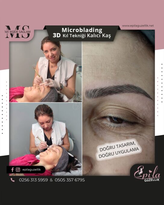 Nazilli - Microblading 3D Kıl Tekniği Kalıcı Kaş Kontürü